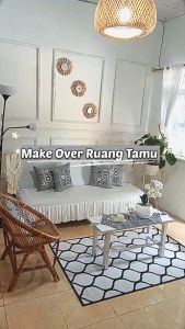 Ezpata (1 Set 5 Pcs + Taplak) Sarung bantal sofa kursi tamu motif Random