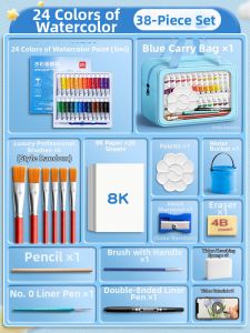 deli | Non-Toxic Washable Kids Painting Set For Students