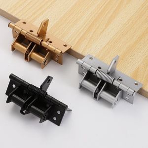 Door Closer 90 Degree Right Angle Locator Automatic Closing Hinge Buffer Invisible Door Spring Hinge