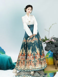 ชุดกางเกงม้าลายนิ้วหยก ชุดฮันฟู่สำหรับผู้หญิง ฤดูใบไม้ร่วง 2025 ชุดโบราณสไตล์จีนใหม่ เสื้อผ้าผู้หญิง