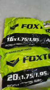 FOXTER 16" TIUB BASIKAL TIUB DALAM - FOXTER Bicycle Inner Tube 16" x 1.75/1.95 BICYCLE TUBE Normal Type 33mm untuk Outdoor & Keselamatan