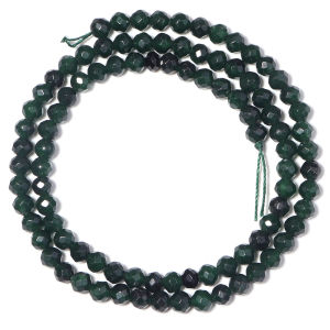 4 6 8mm Natural Faceted Green Treasure Emerald Stone Beads Loose Beads For Jewelry Making DIY Necklace Bracelets Accessories