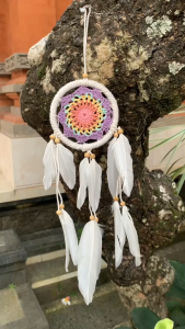 DREAM CATCHER RAJUT 9CM/ DEKORASIHIASAN DINDING