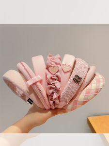 Sweet Pink Childrens Hairband Anti-Slip Comfortable Girls Headwear Hair Accessories Korean Style Female Kids Hair Bands