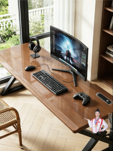 MUYISHENG | Multifunctional Solid Wood Desk