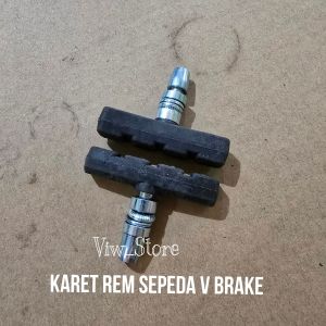 Karet Rem V brake kunci L Sepeda Brake Shoe MTB Lipat CTB Minion BMX isi 2 biji
