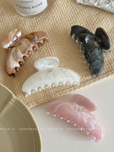 Retro Style Color Acrylic Jaw Clip Medium Hairpin Female Fancy New Arrival Back Head Clip Hairware Shark Clip