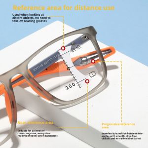 JIFANPAUL | Auto-Focus Lightweight Anti-Blue Light Progressive Multifocal Photochromic Reading Glasses