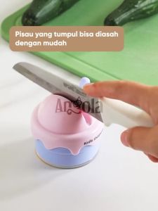 Angola Pengasah Pisau Dapur Tempel E44 Knife Sharpener / Alat Penajam Pisau Gunting