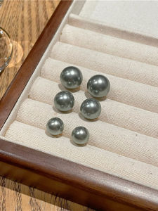 French Vintage Grey Pearl Stud Earrings Versatile Elegant High-End Feeling No Piercing Required Fashion Jewelry Accessories
