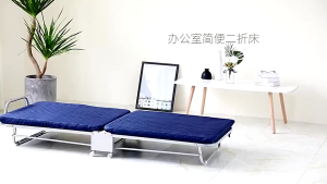 Single Folding Bed Frame Single Bed Foldable Portable Bed For Office Or Bedroom 折疊床