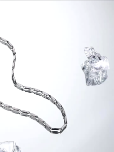 Kalung Titanium Model Padi Silver Import Elegan/Kalung Fashion Pria Dan Wanita sTainless Stell Antikarat
