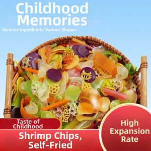Multicolor Shrimp Flavored Puff Snacks