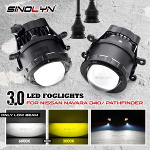 3 Inch LED Projector Lens H11 Fog Lights For Nissan Navara D40/Armada/Frontier/Xterra/Pathfinder/Titan/NV200/Sentra Sportlights Bumper Single Low Beam Fog Lamp Accessories