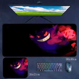 Potdemiel | Boys Gaming Mouse Pad Large Size Stain Resistant Table Mat Premium Anime Mouse Pad Pokémon Pikachu Gengar Rubber Wrist Mouse Pad