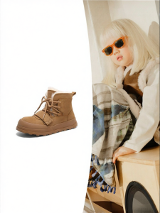 Belle | Thick Sole Girls Mid-calf Snow Boots Furry