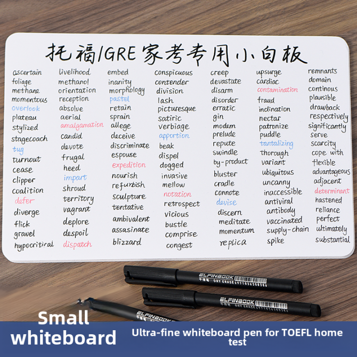 TOEFL Home Test Whiteboard GRE Test Tiny Whiteboard Desktop Erasable