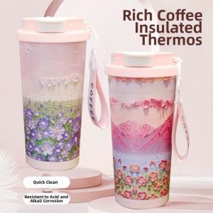 OME | High Appearance Insulation Dual Drinking Ceramic Coffee Cup