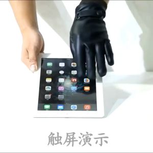 1 Pair Fashion Warm Thermal Waterproof Winter Leather Gloves Full Finger Men Bike Driving Motorcycle Ski Touch Screen Non-Slip Finger Protection