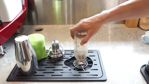 Stainless Steel Automatic Cup Washing Machine Coffee Bar Glass Cleaning Machine Beer Milk Tea Cup Cleaning Tool Kitchen Sink Accessories