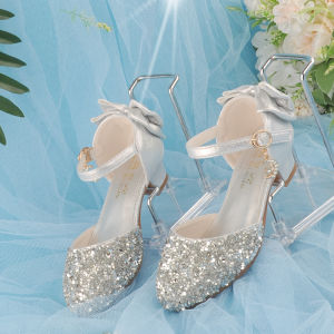 MENGBEIHUAN | White Fashionable Heels for Little Girls