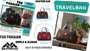 Tas Travel Elle Tas Pakaian Tas Baju Tas Wanita Tas Peralatan Bayi Tas Selempang Tas Travelling Tas Mudik Tas Jinjing Slempang Multifungsi Serbaguna