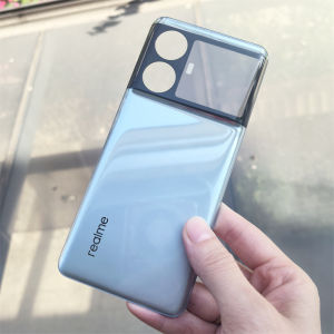 100% New For Realme GT5 GT 5 RMX3823 Back Glass Battery Cover Rear Door Housing Panel Repair Parts & Camera Lens Frame And Glue