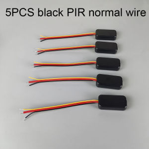DC3-24V Mini Penetrable Microwave Radar Motion Sensor Switch - Auto Light On/Off 30s Delay Black/White for Closet Corridor