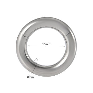 1/2PCS Large Size Hoop Earring Stainless Steel Ear Gauges Plugs Septum Clicker Segment Hinged Nose Rings Body Piercing Jewelry