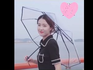 lykke-sp7✳ photo shoot video essential transparent folding umbrella romantic rainy day a variety of styles to choose from