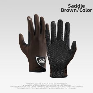 Touch Screen Breathable Anti-Slip Durable Comfort Ice Silk Sun Protection Golf Gloves
