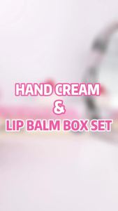 Hand cream lipstick set moisturizing and water locking protecting hands brightening lip color daily lip and hand care