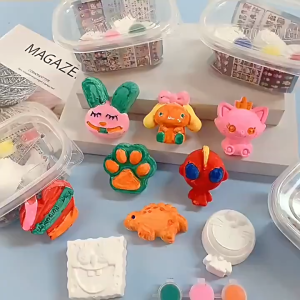 Plaster Doll Coloring Toy Creative Handmade Cartoon Plaster Graffiti Educational Toy Birthday Gift