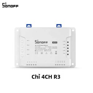 Công Tắc Thông Minh WiFi 4 Kênh SONOFF 4CH R3/4CH PRO R3 Điều Khiển Từ Xa Không Dây 433MHz Lắp Đặt Trên Thanh DIN Hẹn Giờ Tự Lắp Đặt Qua Ewelink