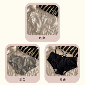กางเกงชั้นในผ้าฝ้ายยาวเอวสปอร์ตเซ็กซี่สําหรับผู้หญิงในชุดชั้นในเอวต่ําระบายอากาศสีดําและสีขาวที่มีคุณสมบัติต้านเชื้อแบคทีเรีย