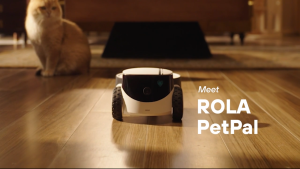Enabot Rola PetPal CCTV Camera Interactive Robot for Cats and Dogs  2 Way Communication  2.5K Camera