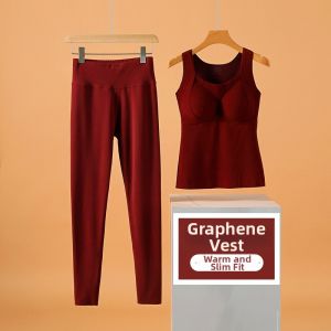 ZISU | Graphene Heated Underwear Set with Padded Bra for Women