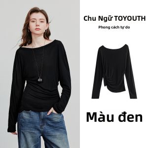 Toyouth | Áo Thun Dài Tay Phù Hợp Không Đều Cho Nữ