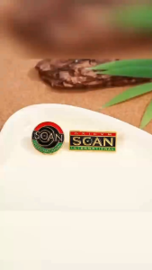 High Quality SCAN Badge Brooch 1 Inch Cufflinks 3D Pin