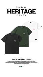 TEAM MANILA HERITAGE POCKET TEE MOSS GREEN