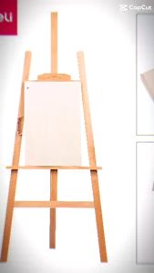 Giá vẽ tranh Deli - Kích thước 116x58cm chất liệu gỗ sồi/gỗ thông - Kệ đỡ trưng bày mẫu - 73879/73911 --