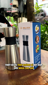 Máy Xay Gia Vị MMPM-657A Malloca – Tùy Chỉnh Kích Thước Hạt – Vỏ Inox Cao Cấp Chống Gỉ - BNK