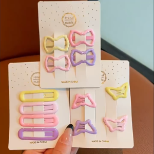 BF-C1288 Jepit Rambut Anak Isi 4 PCS Warna Warni / Jepit Tiptop Mini Bentuk Lucu / Hair Pin Jepitan