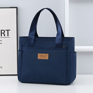 Ladies Fashion Handbag Large Capacity Shoulder Bag for Work Commuting Outings Lightweight Carry-On Bag A4 Document Bag