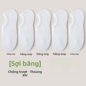 MiiOW | Tất cotton thấm hút mồ hôi thoáng khí cho nữ MiiOW CT-XXW-1101W-1 Dài đến giữa bắp chân Chống trượt Không rơi