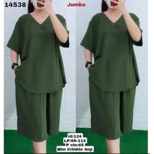 Pakaian Wanita Andin Bahan Crinkle Airflow