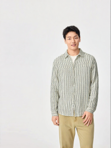 Purcotton | Double Layer Gauze Shirt for Men 165/88A