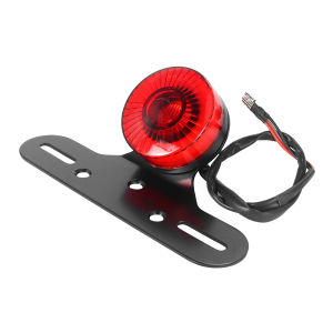 Đèn Hậu Xe Máy Cổ Điển Đèn Báo Phanh Tích Hợp Giá Đỡ Biển Số Dành Cho Harley XL883 XL1200 Suzuki Honda Chopper Bobber Khung Kim Loại Kính PC