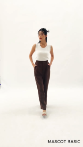 MASCOT Dior Highwaist Pants - Kulot Straight Cut Pants Wanita - Celana Panjang Kerja Formal Wanita M-037