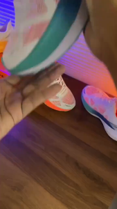 ORTUSEIGHT HYPERGLIDE 2.0 Sepatu Lari Pria Warna-Warni - Navy Blue/Maroon/Orange Otot Lembut Ukuran EU:46-47.5